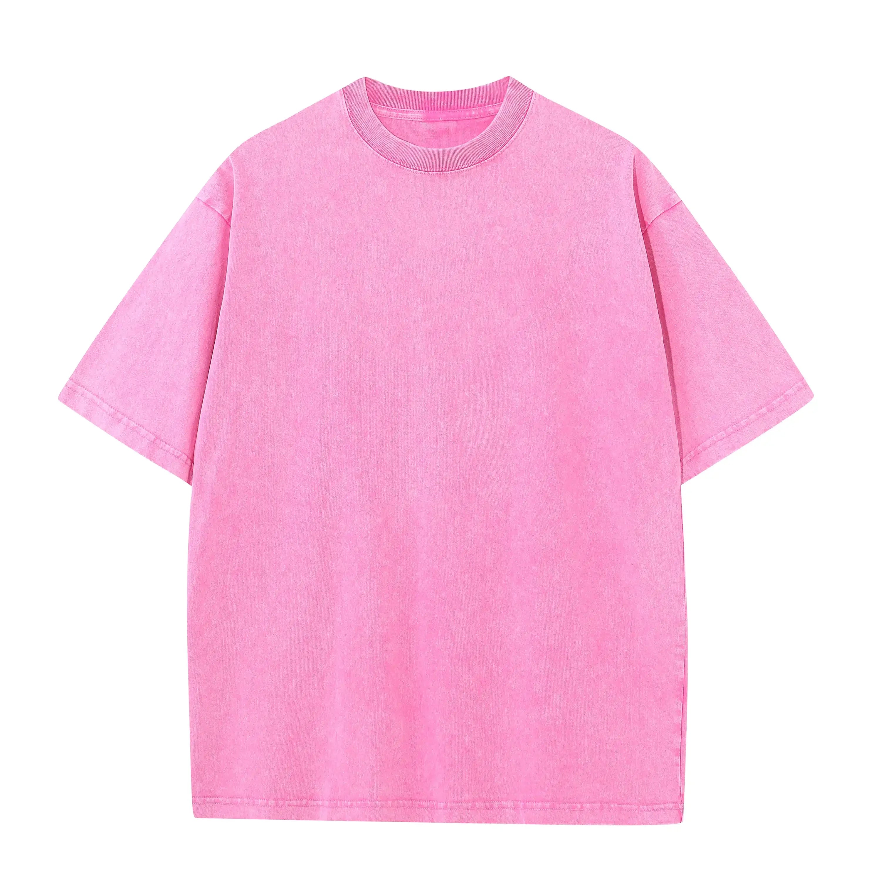 Mens 230G Cotton T Shirt Vintage Washed Short Sleeve Tee For Men Large Size Casual Everyday Wear