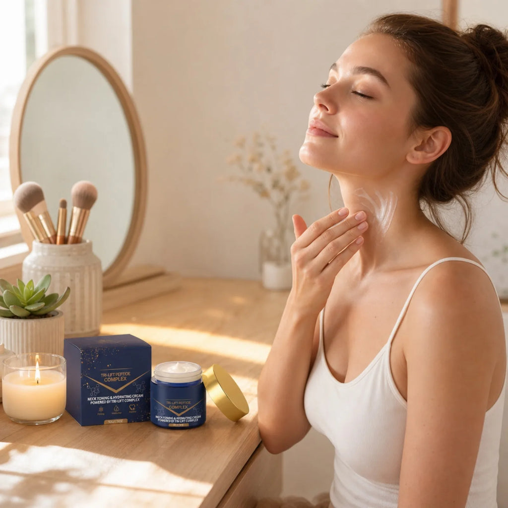 Tri-Lifting Peptide Neck Firming Moisturizer Hydrating Neck Cream Lines Tighten Neck Contour Smoothing Dull Skin Neck Care Cream