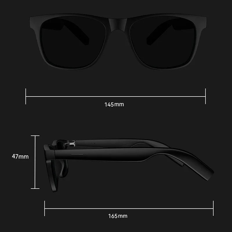Lenovo 2026 New AI Smart Glasses Touch Control Photo Camera Recording Translator Voice Assistant Music Play Wireless Sunglasses