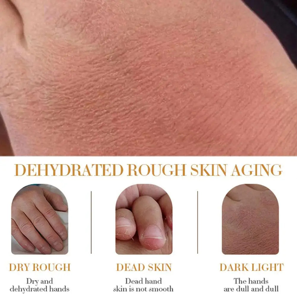 3pcs Sakura/Collagen Hand Cream Hydrating Moisturizing Cherry Blossom Essential Oil Deep Repairing Smoothing Hand Care Cream