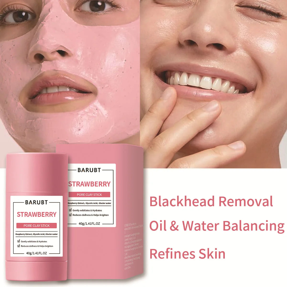 Remove Blackhead Acne Mugwort Solid Mask Cleans Pores Stick Facial Blemish Black Dots Shrink Pores Korean Skin Care Products