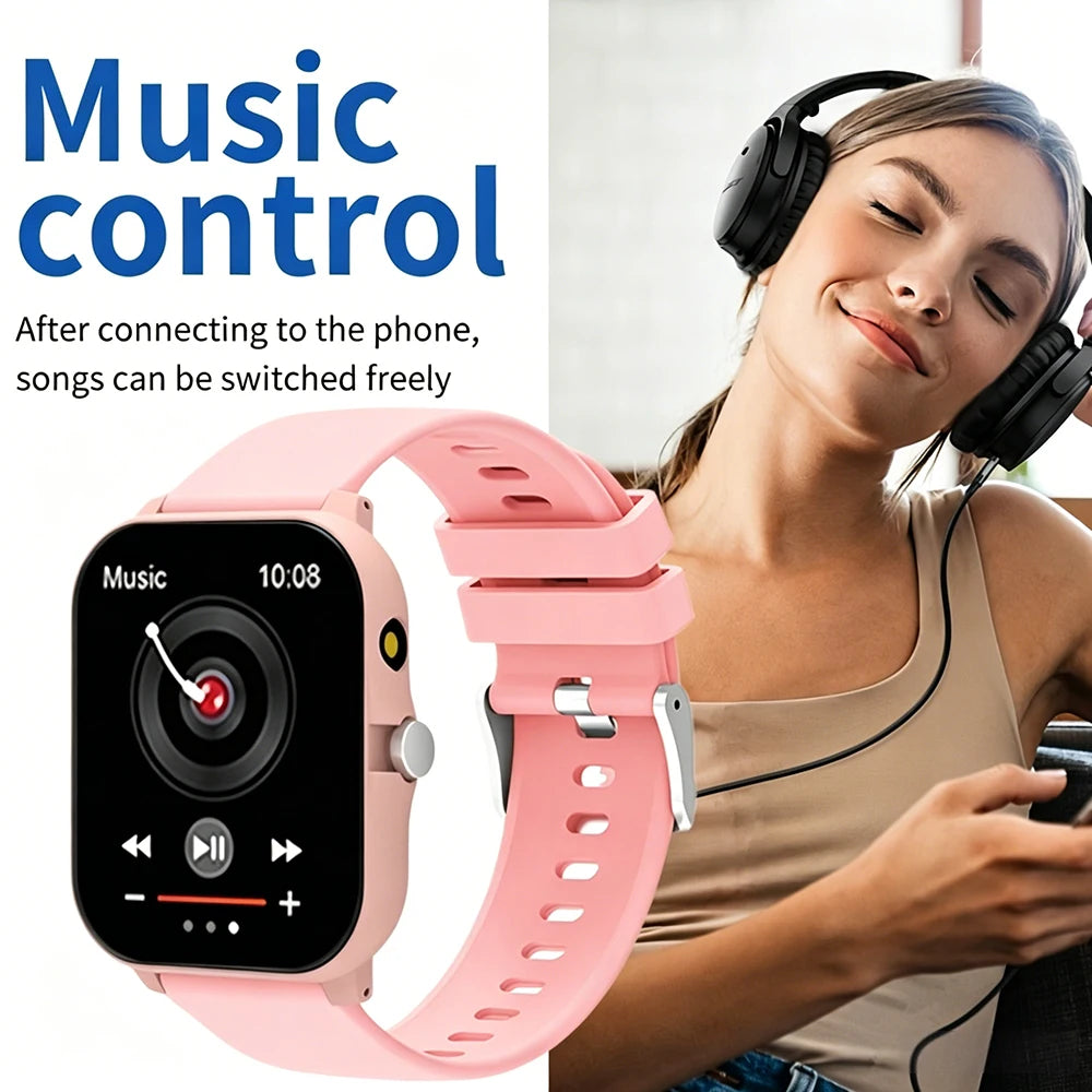 2026 New Smartwatch, 1.83-inch HD Full Touchscreen, Supports Calls/Message Notifications, Multiple Sports Modes, Music Playback