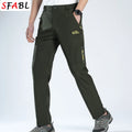 Summer Outdoor Sports Pants Men Women Hiking Camping Trousers Quick Dry Stretch Tactical Pants Lightweight Trekking Pants XL-5XL
