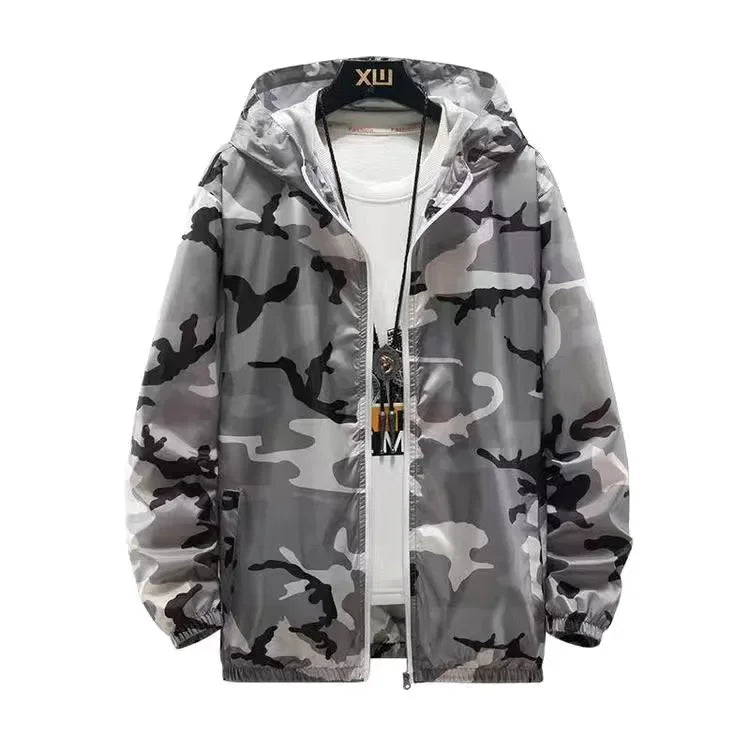 Men Women'S Running Sportswear Beach Hooded Clothes Couple Jackets Camouflage Transparent Sunscreen Coat Camo High Quality Clothe