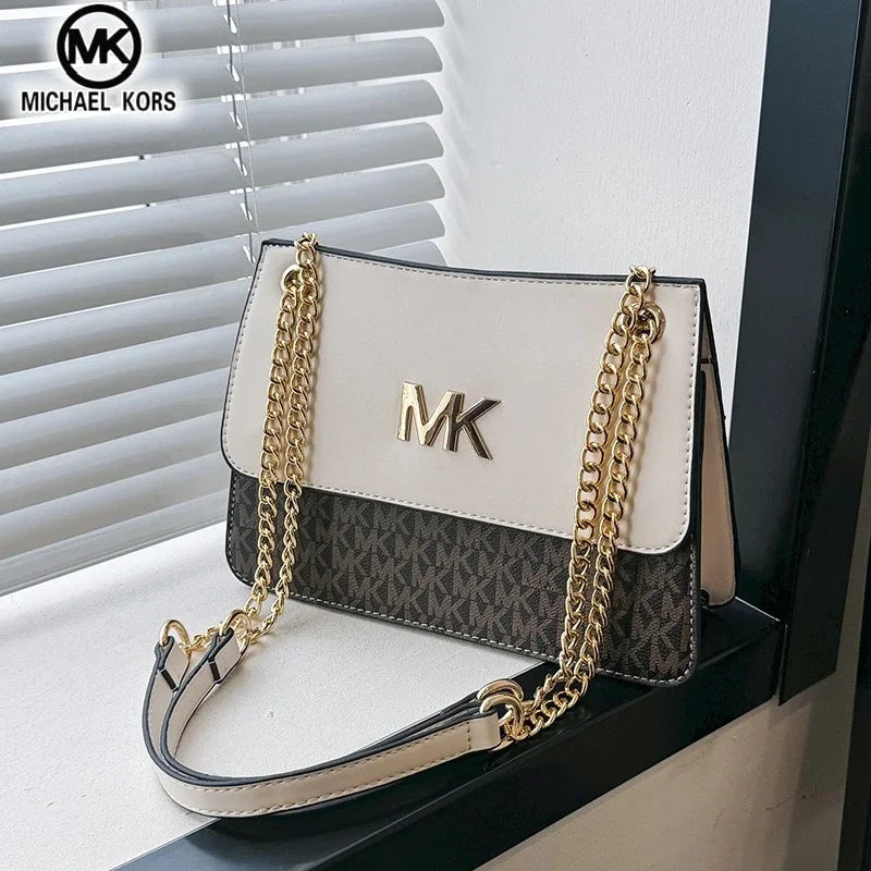 Michael Kors Women's Casual and Fashionable Crossbody Single Shoulder Chain Bag MK Boutique Handbag Commuting Bag