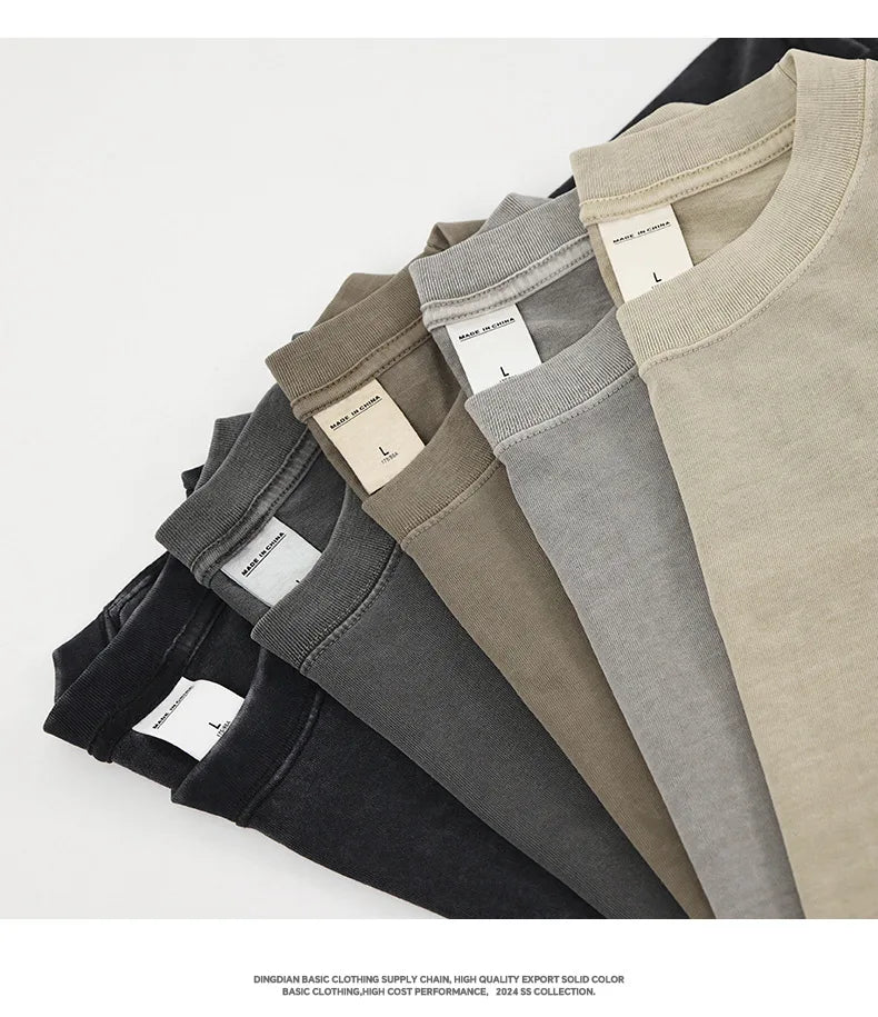 man's Summer T Shirt 2026 New Aged T-shirt short-sleeved Pure Cotton Loose short-sleeved Tshirt Men Clothing DingdianWY280