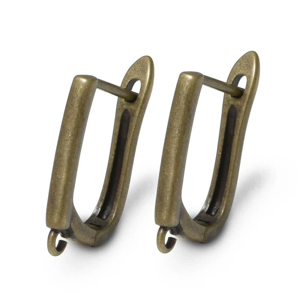 1 Pair New Antique Bronze Earrings Findings For Diy Woman Jewelry Earring Hooks Accessories Handmade Making Supplies
