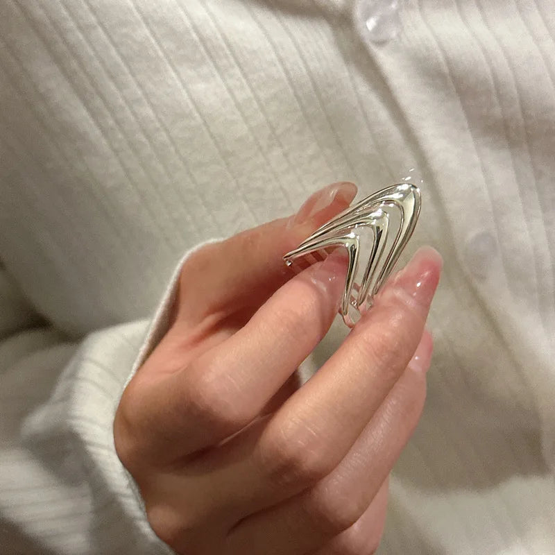 925 Sterling Silver Three Layers Dresses Rings For Women'S Couple Luxury Quality Jewelry Beautiful Accessories Money 925