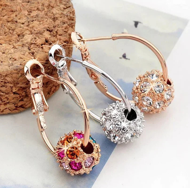 Earrings Zircon Pendant Earrings Shiny Earrings For Women'S'S Wedding Betrothal Bride Jewelry Birthday