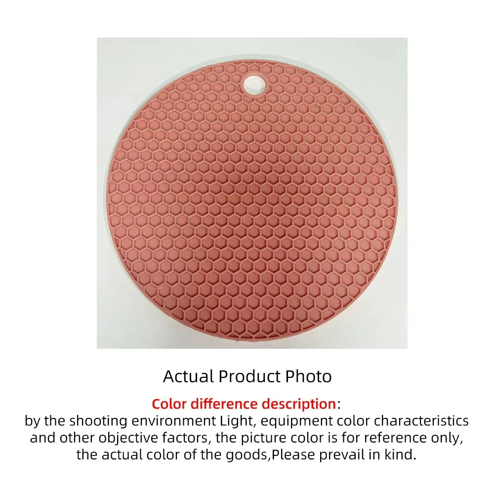 Table mat tool multifunctional kitchen silicone tableware mat, round anti slip coffee cup coaster, pot holder