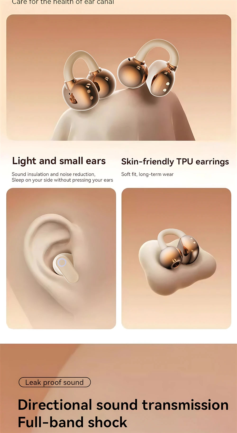Twin Earphone Open In-ear Type HIFI Bass 2in1 Low-Latency Game Headset High-definition Electric Quantity Digital Display Earplug