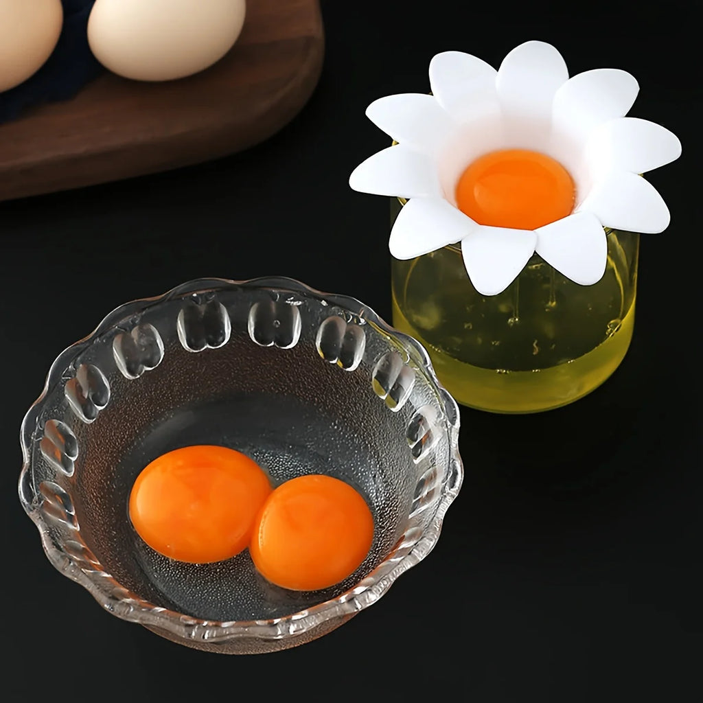 1 ud./ Separador de Yema y Clara con Diseño de Flor Bonito, Utensilios de Cocina para Hornear, Extractor de Huevo