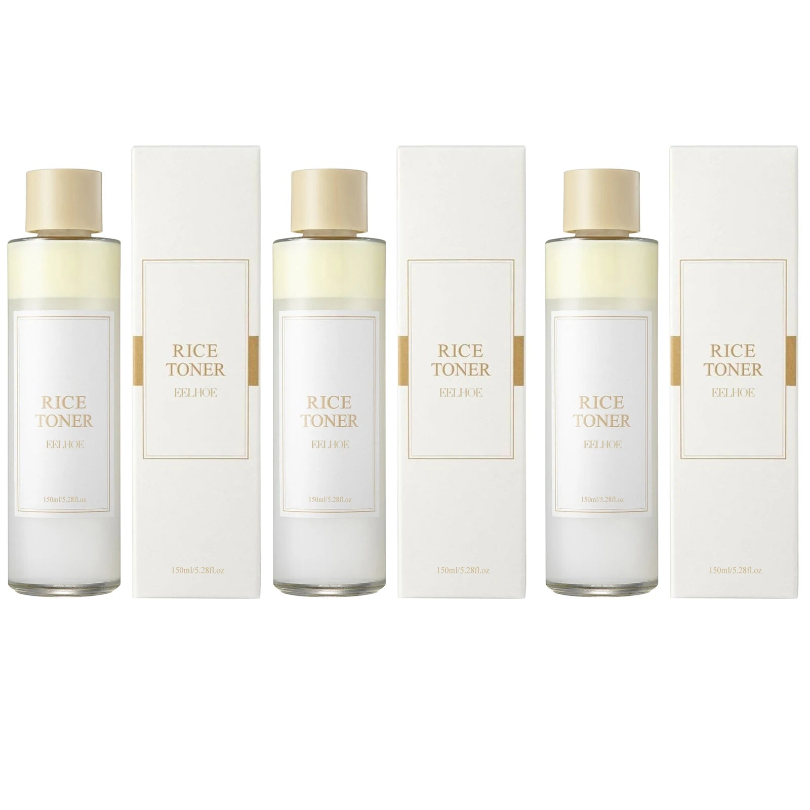 Rice Water Face Toner Essence Deep Moisturizing Repairing Skin Barrier Shrink Pore Brightening Anti Aging Nourishing Toner 150ml