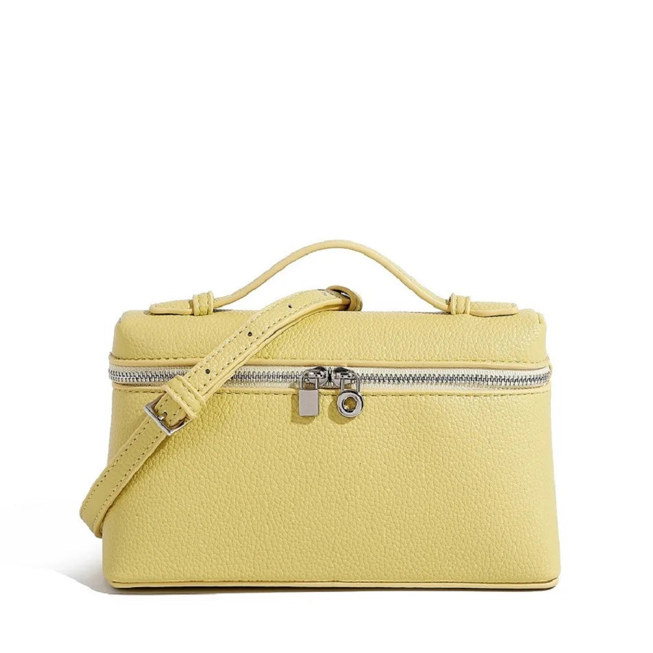 Premium sense of niche lychee grain shoulder bag simple fashion lunch box women's bag exquisite mini handheld crossbody bags