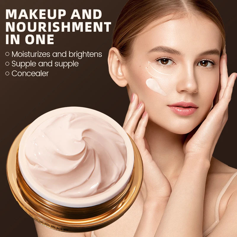 Mercilen Cordyceps Ganoderma Beauty Cream 50g, Daily Facial Care, Moisturizing and Firming Cream, Brightening and Concealing Blemishes, Even Skin Tone, Minimizes Pores, Long-Lasting Hydration and Radiance, Makes Skin Look You