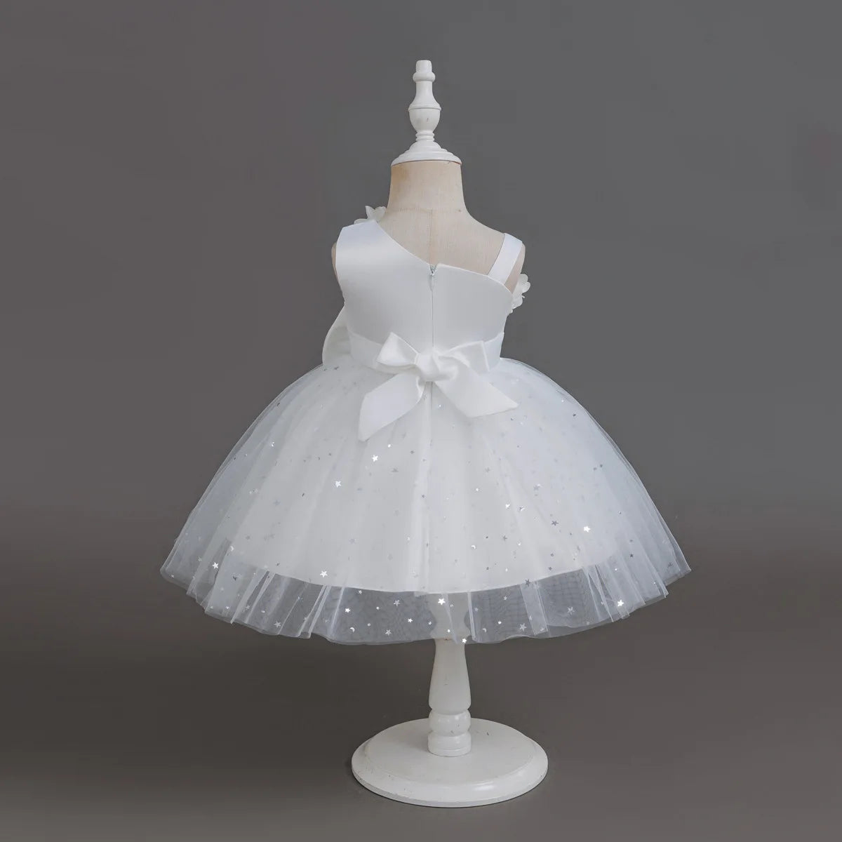 HETISO Baby Girls Dress Sling Elegant Kids Star Printed Birthday Party Ball Gown Children Costume Gown 6M-3 Years