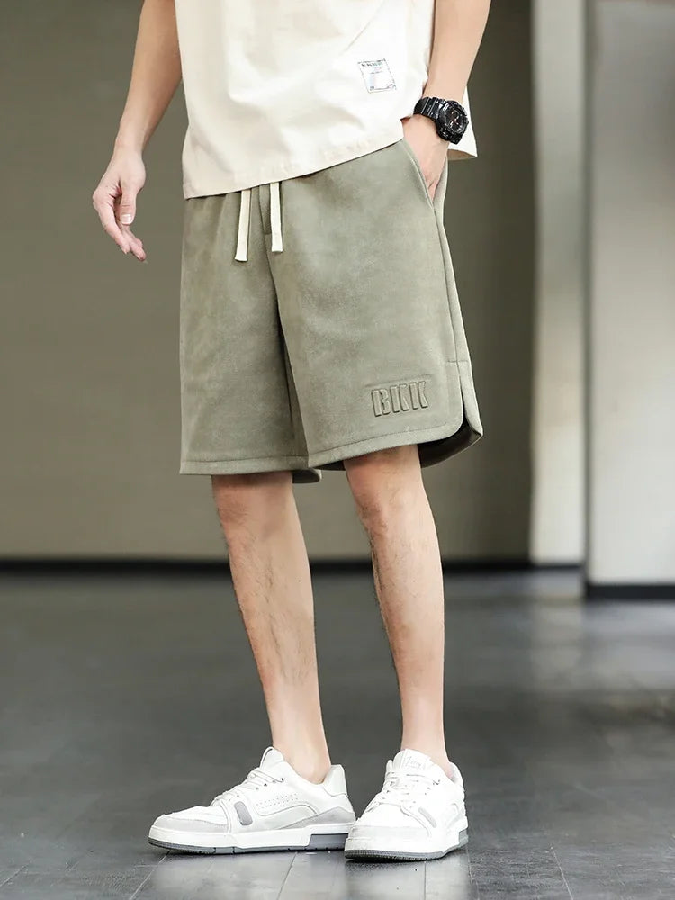 2024 New Summer Men's Shorts Drawstring Baggy Sweatshorts Male Wide Short Pants Sweatpants Streetwear Plus Size 8XL