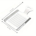 1 rallador de ajo y jengibre de acero inoxidable - Accesorio de cocina para la preparación de alimentos