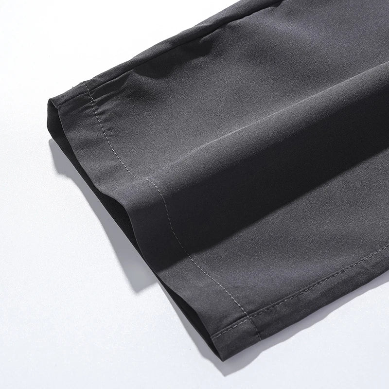 2 Pieces Lightweight Pants for Men's Summer Spring New Loose Elastic Trousers Quick Drying Outdoor Jogging Running Casual Pants