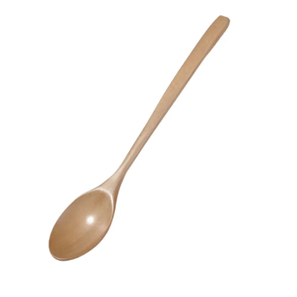 2pcs Wooden Spoon Soup Spoon Tableware Kitchen Cooking Utensils Tools Soup Environmentally Friendly Products Cooking Spoon