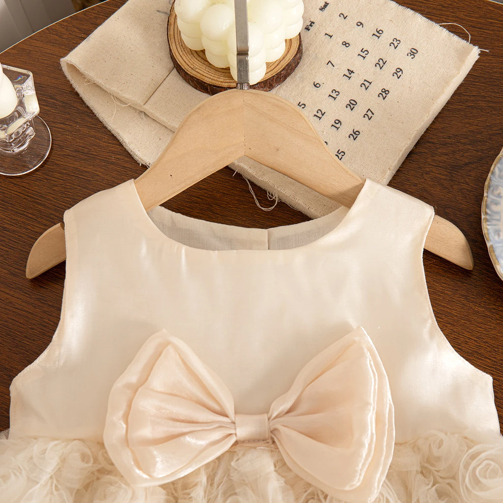 Baby Girls' Dress Summer Cute Flower Bowknot Baby Dress Sweet Princess Girls Dress Baby Girl Clothing ﻿