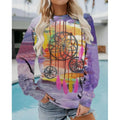 Dream Catcher Retro 3D Print Sweatshirts Women Fashion Casual Long Sleeve Hoodies Y2k Streetwear Pullovers Tops Female Clothing