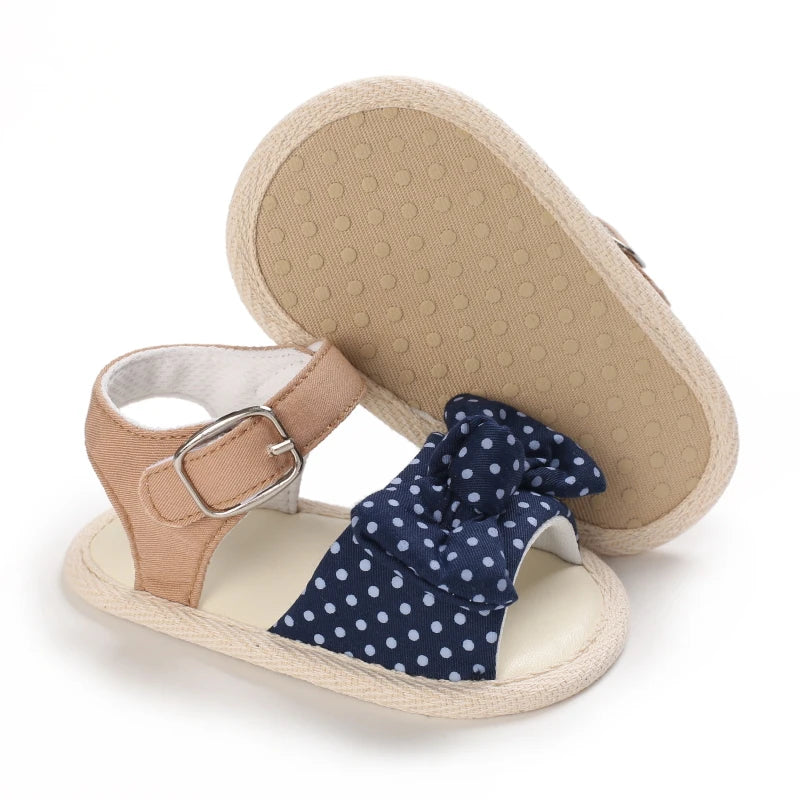 Baby Girl Summer Sandals 0-1 Year Cute Bow First Walker Soft Comfortable Newborn