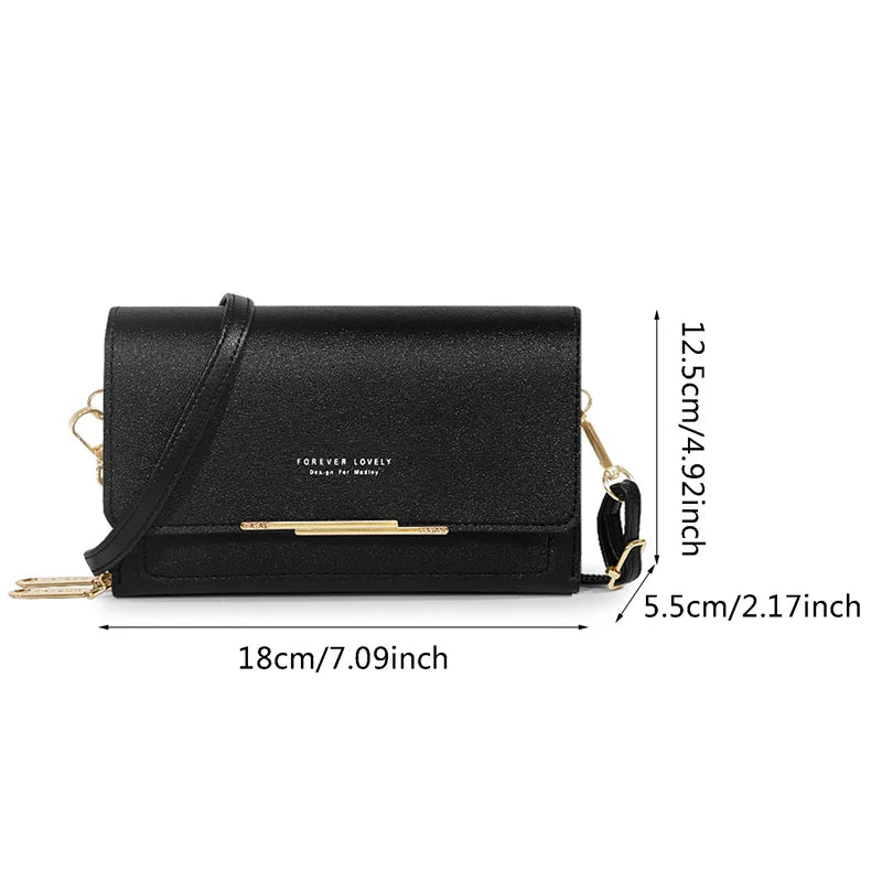 Women Crossbody Bag Fashion Shoulder Messenger Bag Multi-pocket Solid Color Bag Luxury For Ladies Handbag