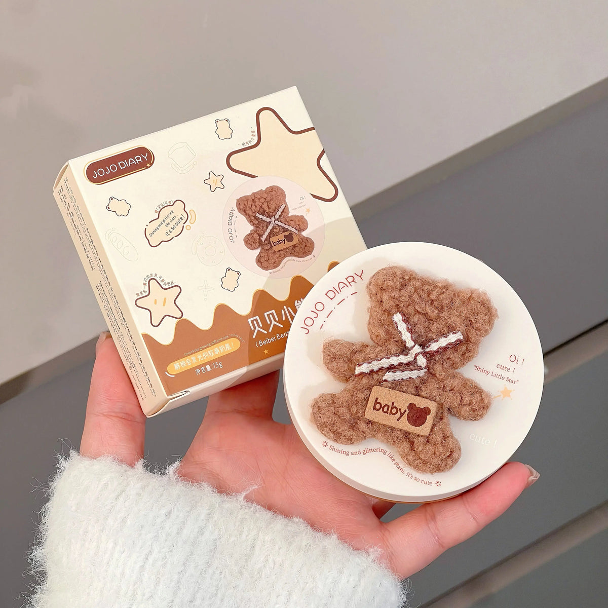 JOJO DIARY Plush Bear Hydrating Air Cushion BB Cream 13g