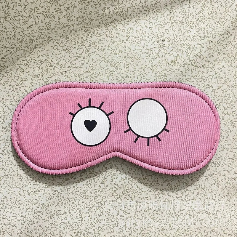Cartoon Pattern Sleeping Mask - Blockout Eye Blindfold