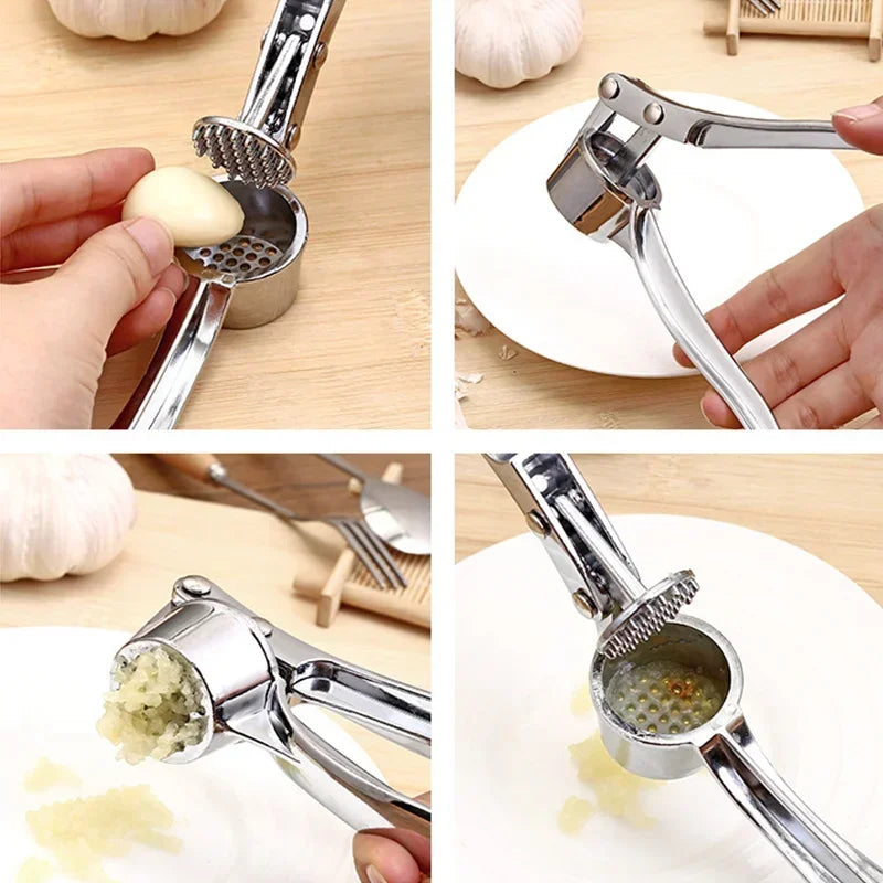 Molino de ajos de aleación de aluminio para cocina, extrusor, prensa manual, herramientas para moler, pequeños utensilios de cocina