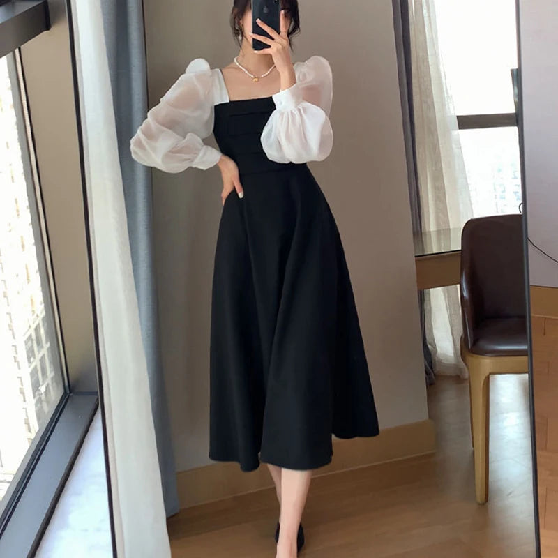 Women's Elegant Chiffon A-Line Dress