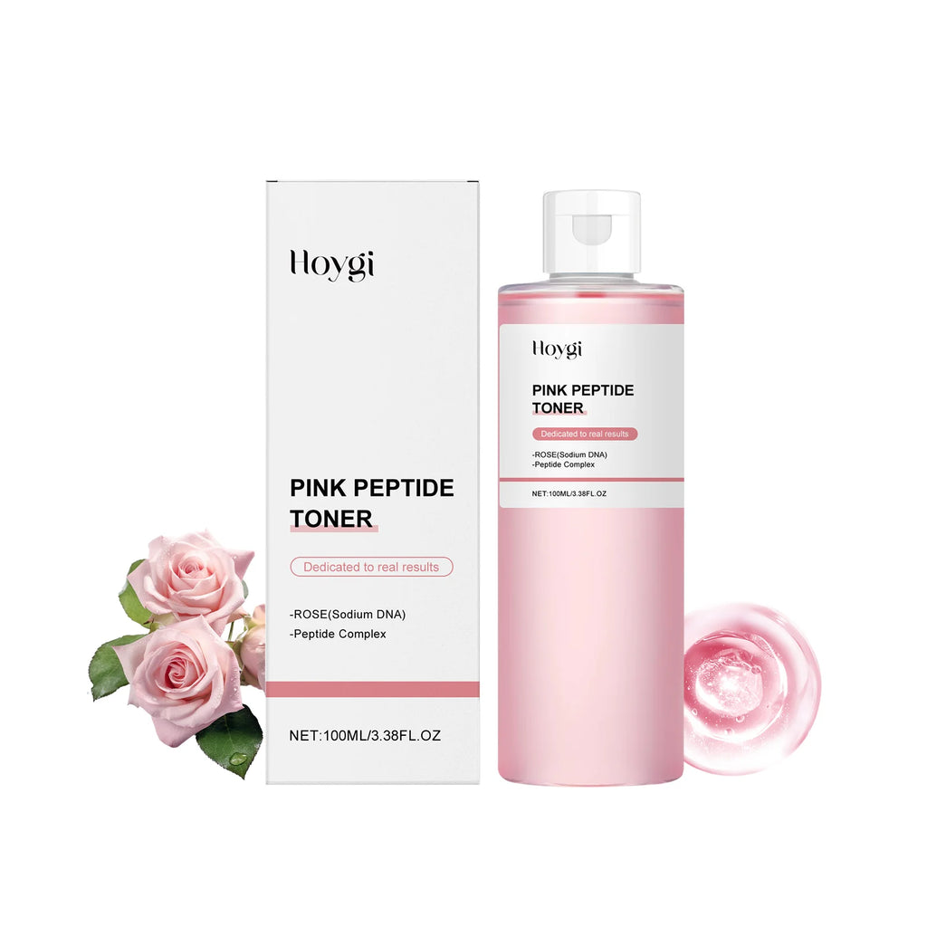 Rose Essence Toner Glowing Skin Soothing Moisturizing Refreshing Conditioning Nourishing Brightening Facial Pink Peptide Toner