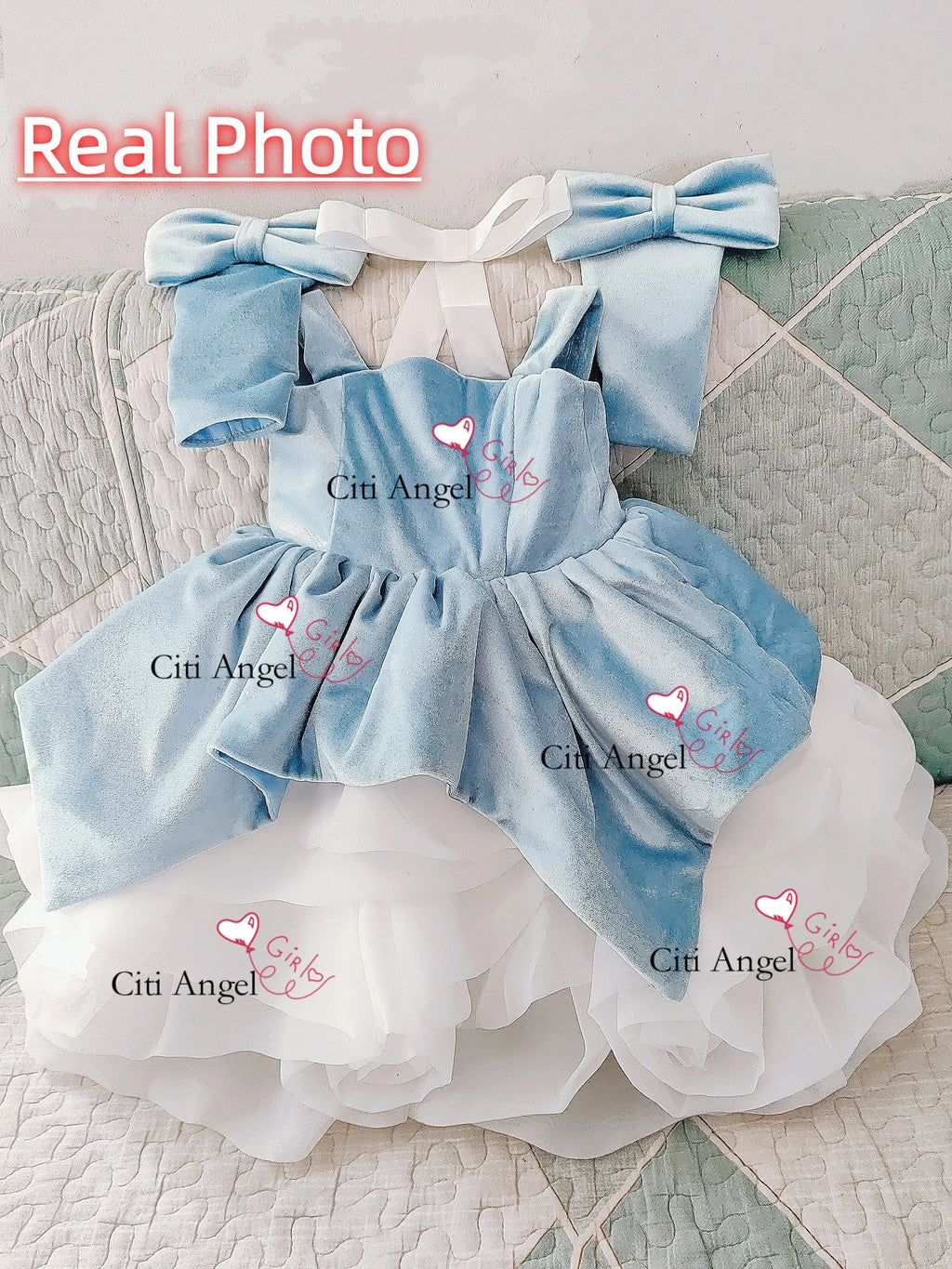 Luxe Velvet Girls Birthday Dress