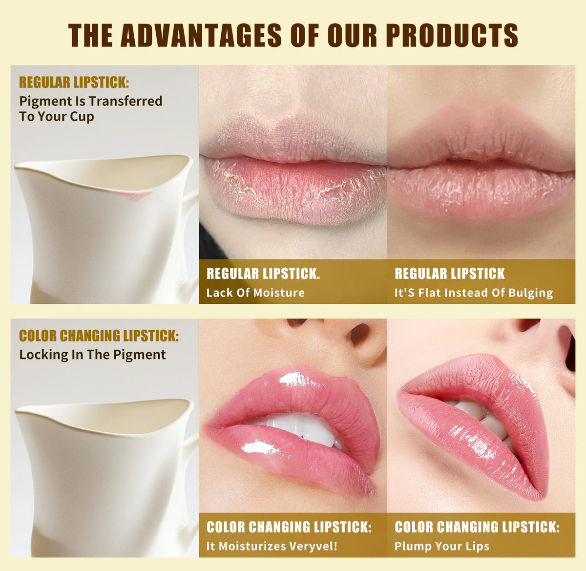 Hello Kiss Temperature Color Changing Flower Jelly Lipstick