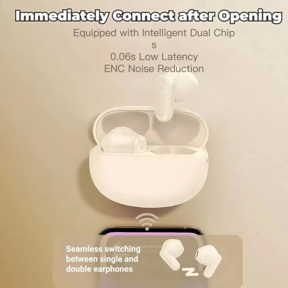 Touch Control Wireless Headset Low Latency Noise Reduction Bluetooth Headphone Waterproof Mini Size Bluetooth Earbuds