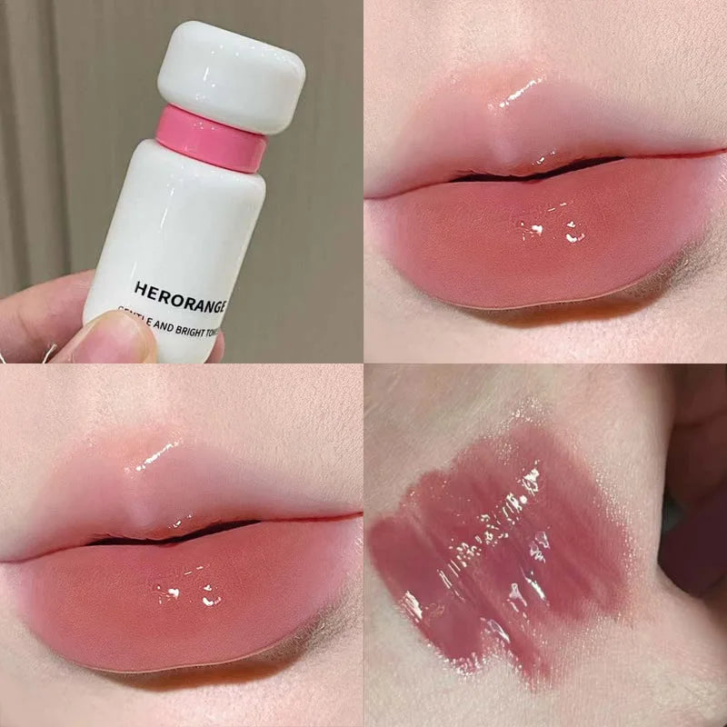 Herorange Glossy Lip Gloss Hydrating Watery Plump Lip Tint