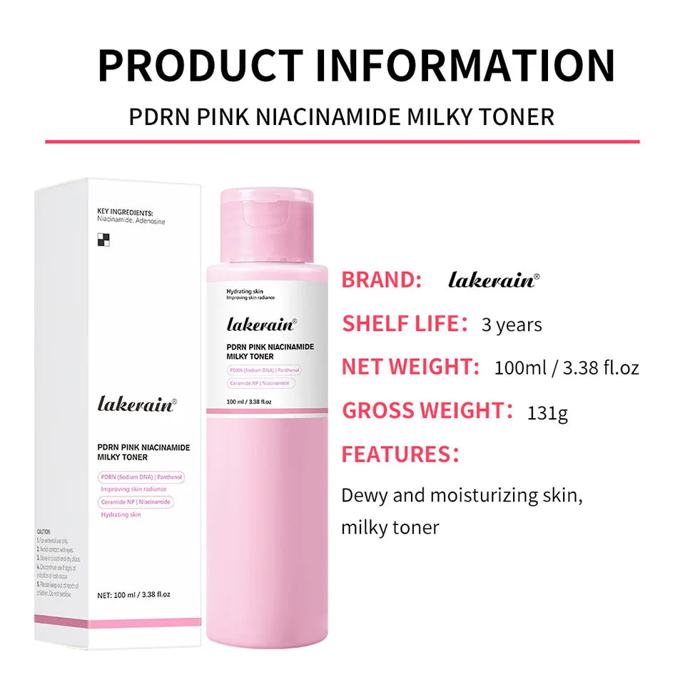 Salmon DNA PDRN Pink Peptide Serum Pink Glow Serum Remove Skin Darkness Hydrating Moisturizing Firming Korean Skincare Gifts