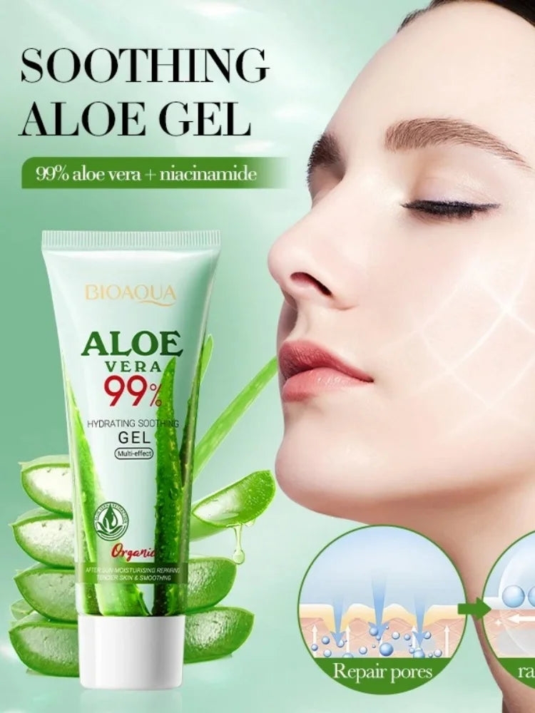 Aloe Vera Moisturizing Gel for Face and Body - Hydrating Cream