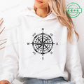 Compass Hoodies for Women Funny Adventure Sweatshirts Camping Sportwear Clothing Long Sleeve Lady Hiking Fashion Hoodies Clothes