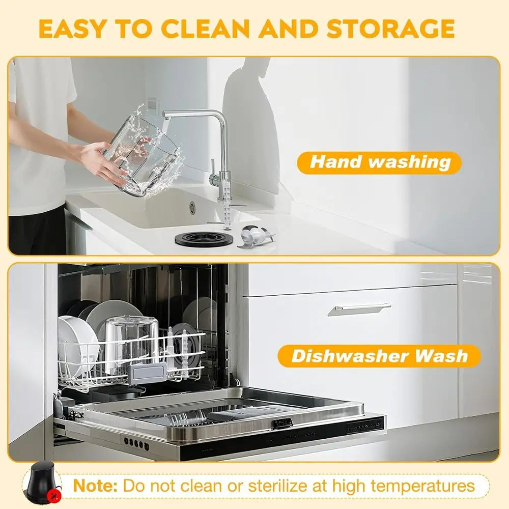 250W Powerful Multifunctional Meat Shredder - Ideal for Chicken, Meats, Fruits, Vegetables, and Nuts (Black)