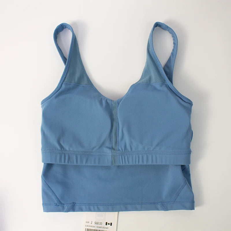 Sports yoga bra, U-shaped back, high-quality sports, fitness running, breathable quick drying women's bra