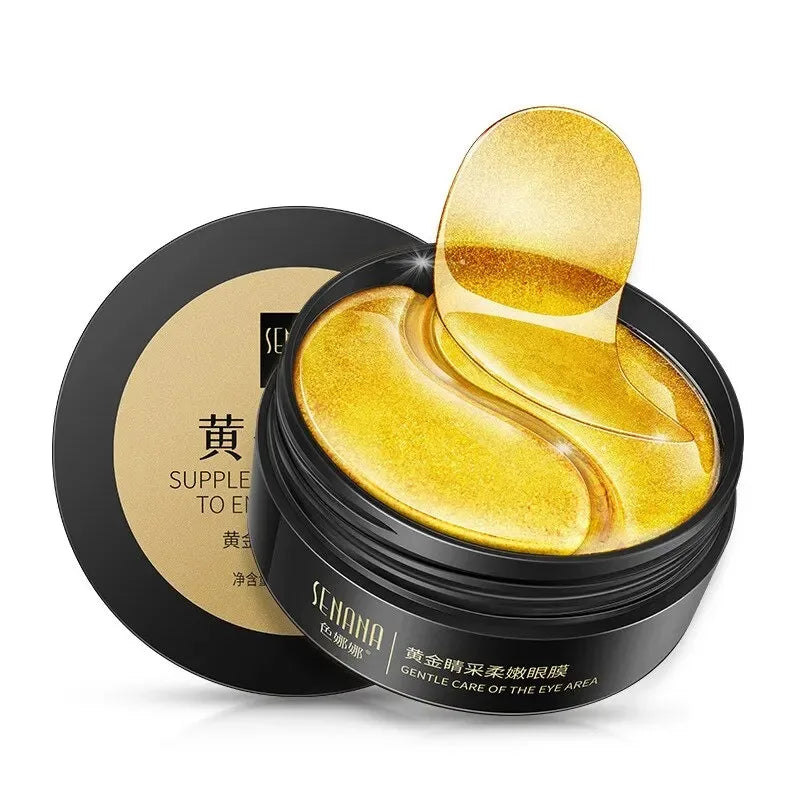 60pcs Golden Collagen Crystal Eye Mask - Moisturizing Treatment