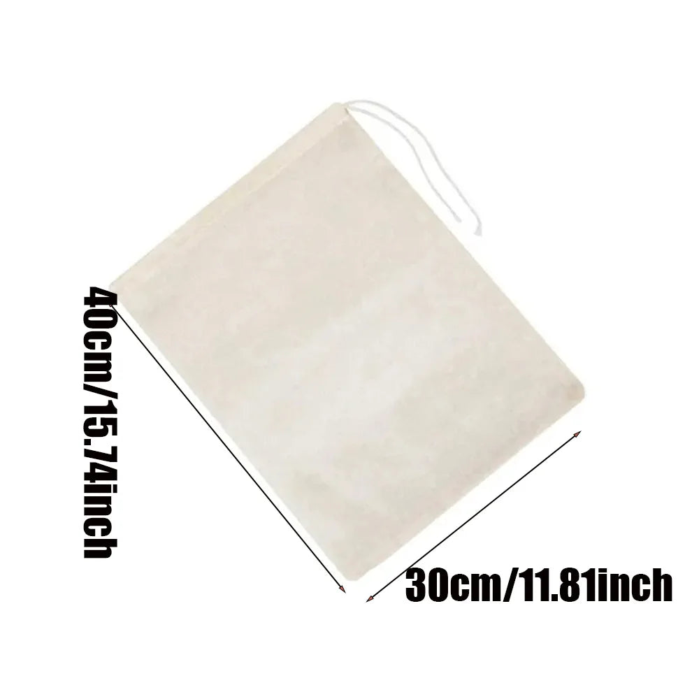 Artículos de cocina de gasa de algodón reutilizables, tela para filtrar tofu y queso, filtro de leche, café, artilugios, comedor, bar, bolsas con cordón para el hogar