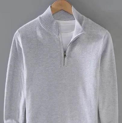 Mens Casual Knit Sweater Premium Warmth With Customizable Fit For Men And Everyday Comfort