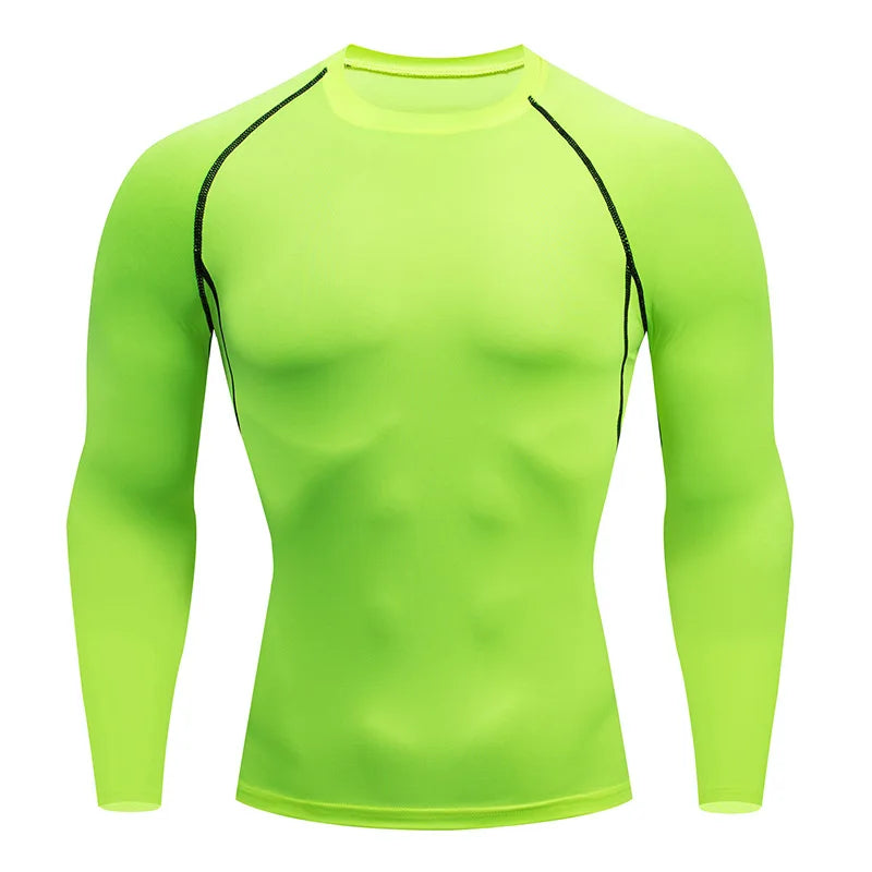 Men Workout Long Sleeve T- Shirt Spring Autumn Gym Running Sport Men'S T-Shirts Fitness Sportswear Outdoor Tops For Men Clothes