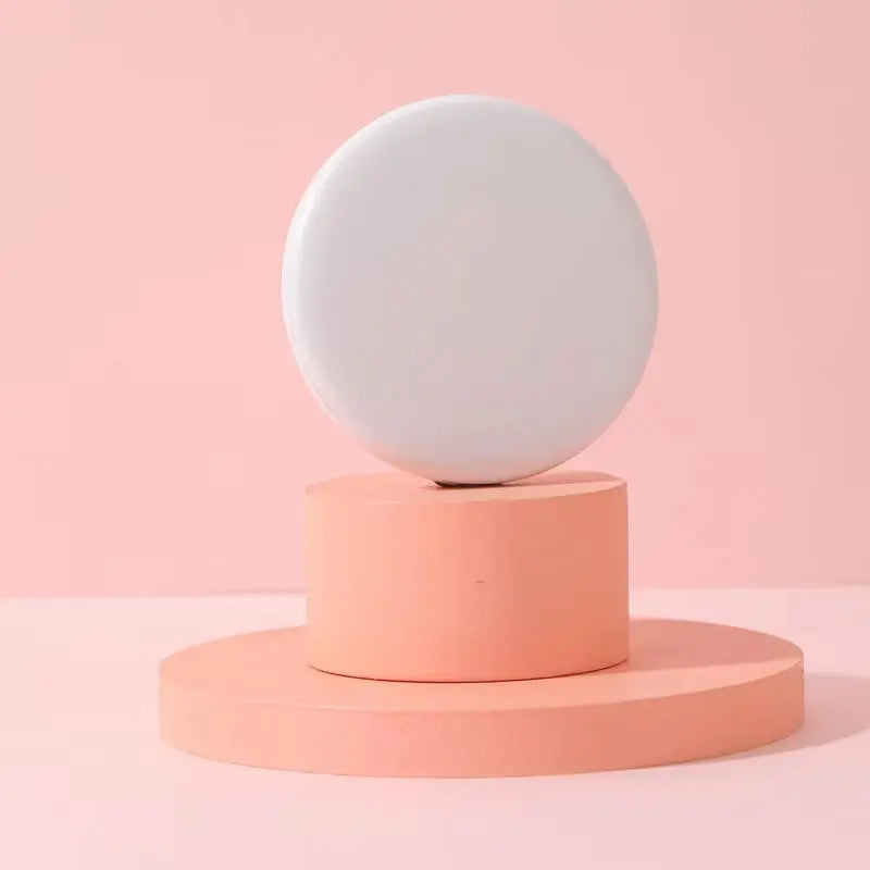 Personalized Small LED Light Cosmetic 2 Side Folding Makeup Compact Pocket Mirror Women Luminous Effect Pink White Mini Mirror