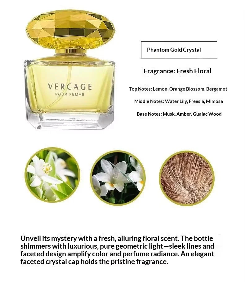 AURORA.GLEN Crystal Diamond Women's Perfume - Floral EDT 50ml