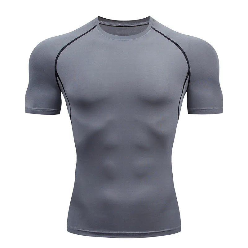 Men's Compression Turtleneck Long Sleeve Shirt - Athletic Gym Base Layer