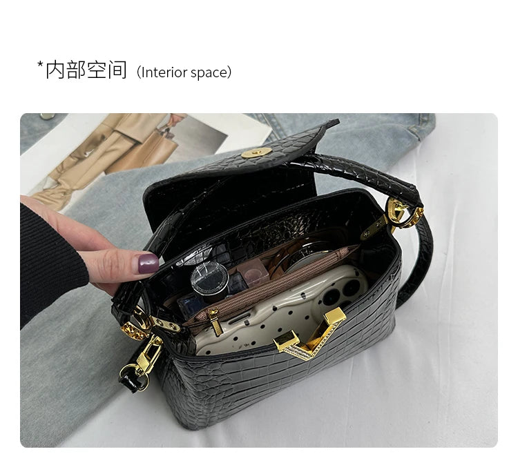 Mom' Bag Luxury Brand Ladies Messenger Bag In Leather - Famous Designer Elegant Tote Bag Popular Classic Design
